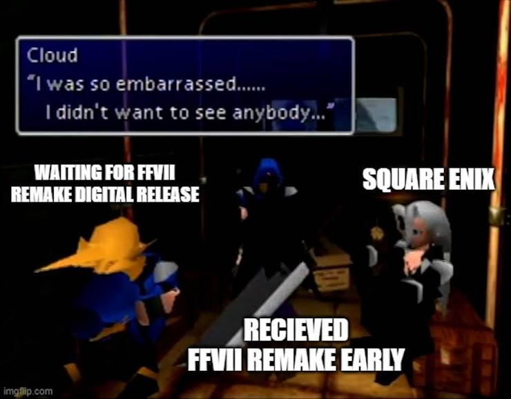 Final Fantasy 7 Remake Ps4 10 Hilarious Cloud Strife Memes That