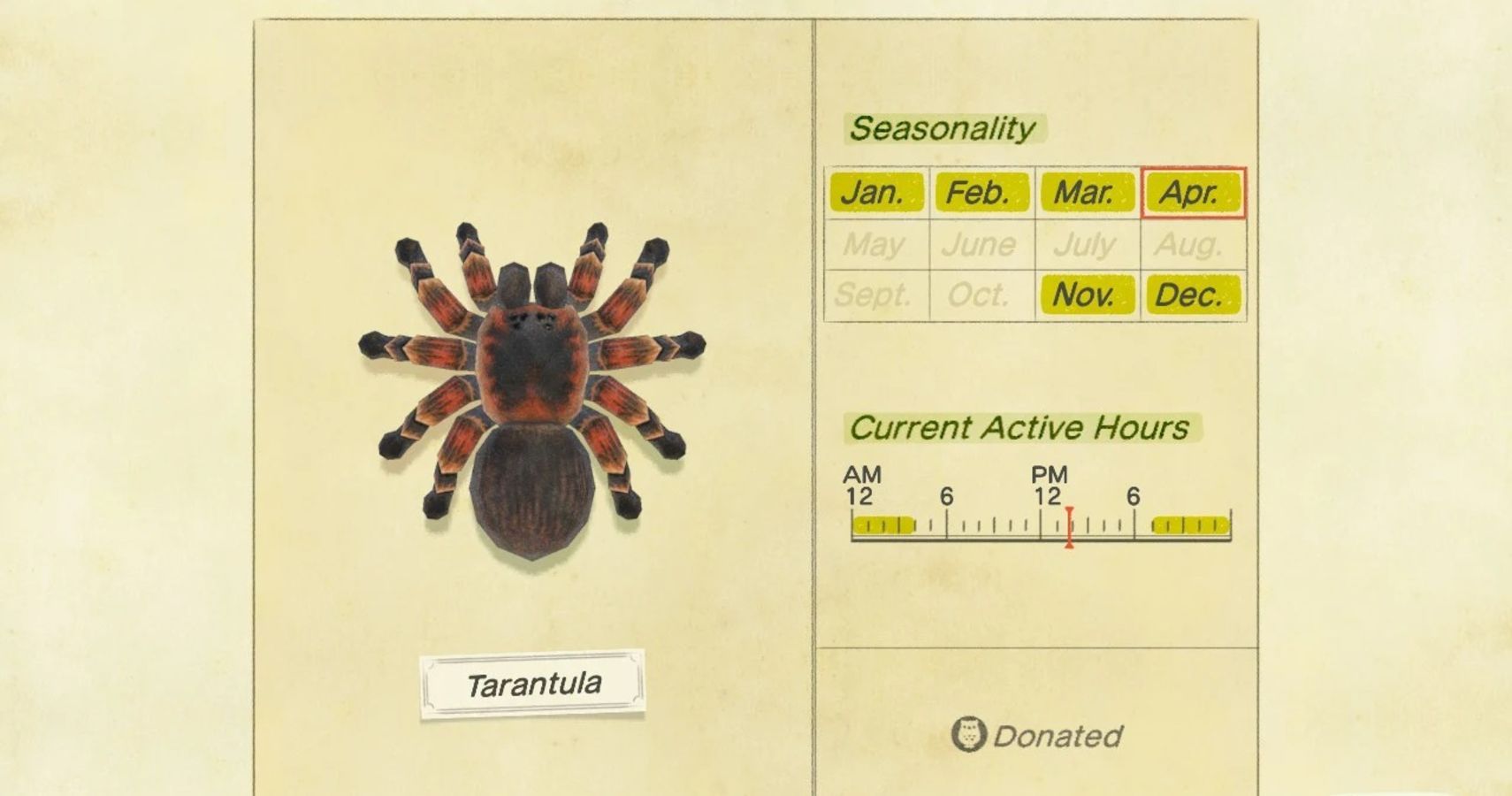 Animal Crossing: New Horizons - How To Catch A Tarantula Before