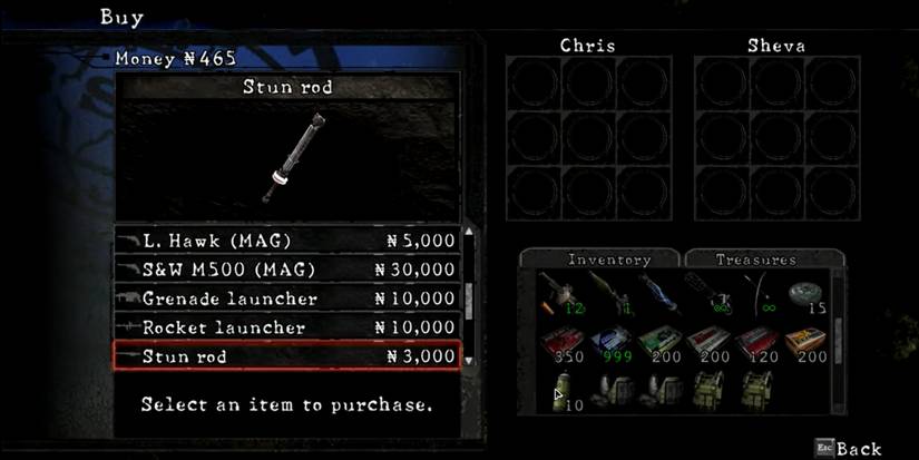 Resident Evil 5 Screenshot Of Stun Rod In Store