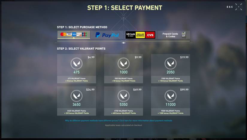 A complete guide to VALORANT skin prices