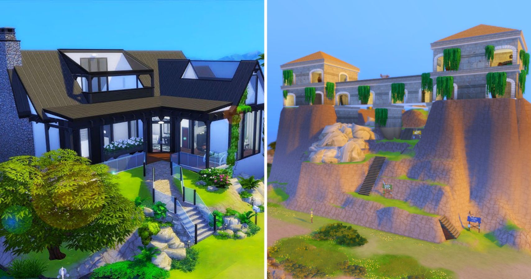 The Sims 4 10 Crazy Builds That Use The Terrain Tool TheGamer
