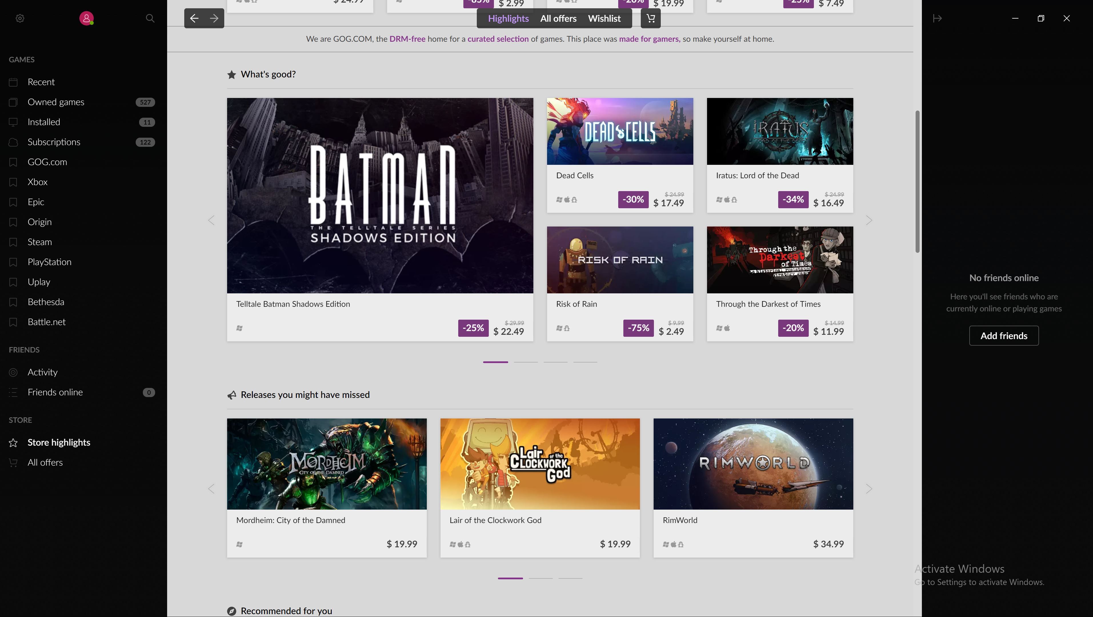 GOG Galaxy 2.0.68.112 download the new for mac