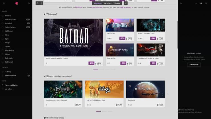 Gog Galaxy 2 0 Is The Best Launcher Thegamer