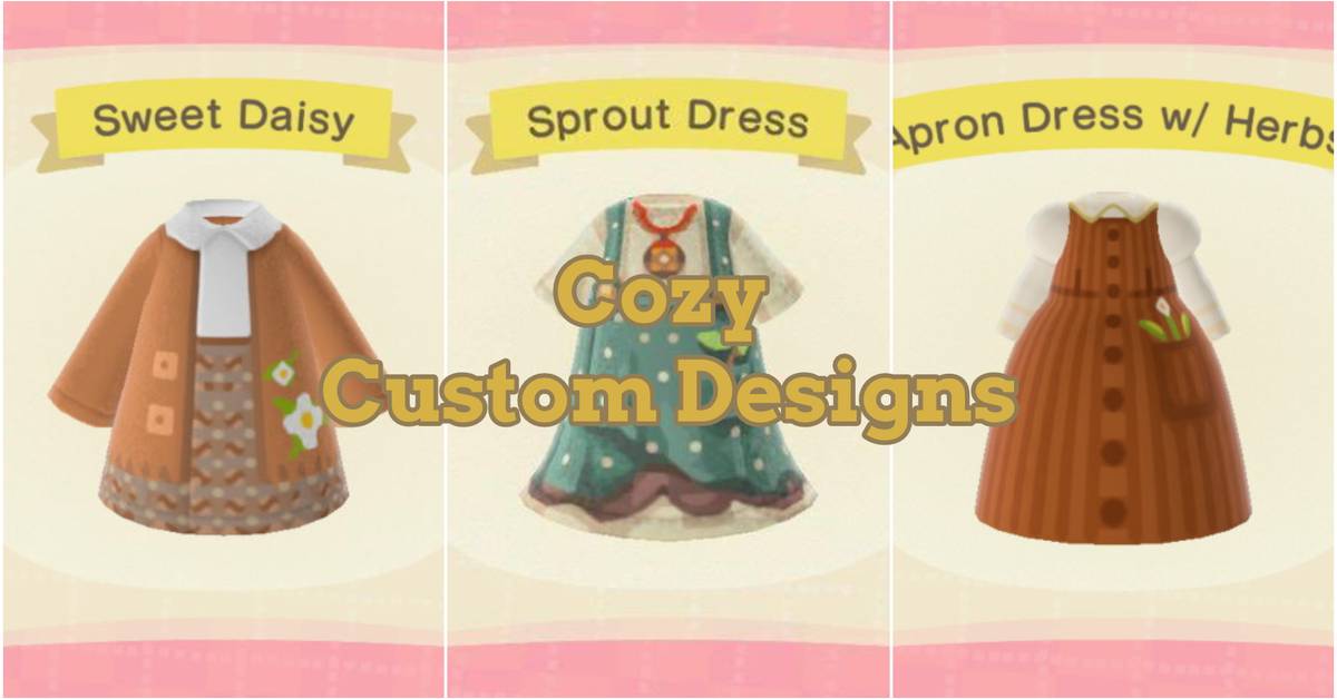Cottagecore Custom Design Outfits For Animal Crossing: New Horizons