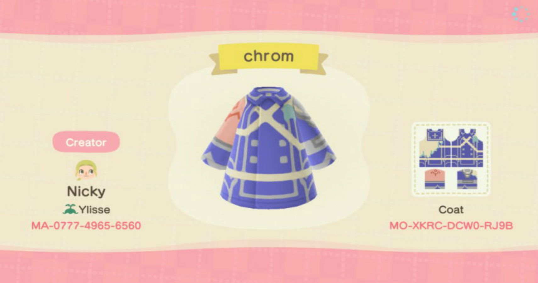 Animal Crossing: New Horizons - Codes For The Fire Emblem Series Outfits