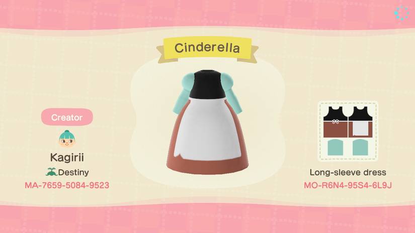 Animal Crossing: New Horizons - Codes For Disney Princess Outfits