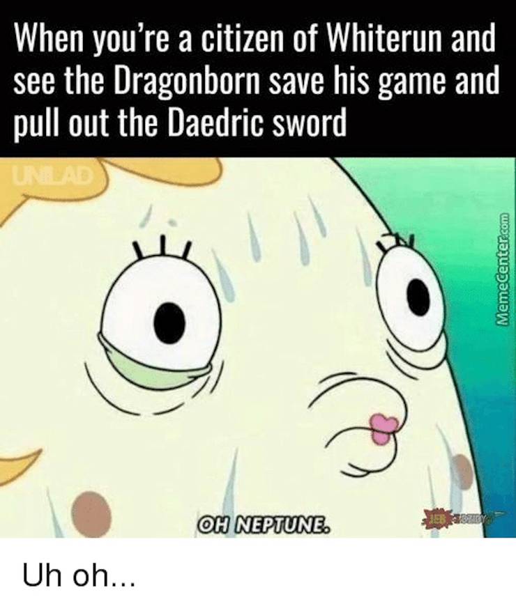 Skyrim 10 Hilarious Dragonborn Memes That Prove The Game Makes No
