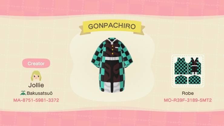 Animal Crossing New Horizons Codes For Demon Slayer Outfits