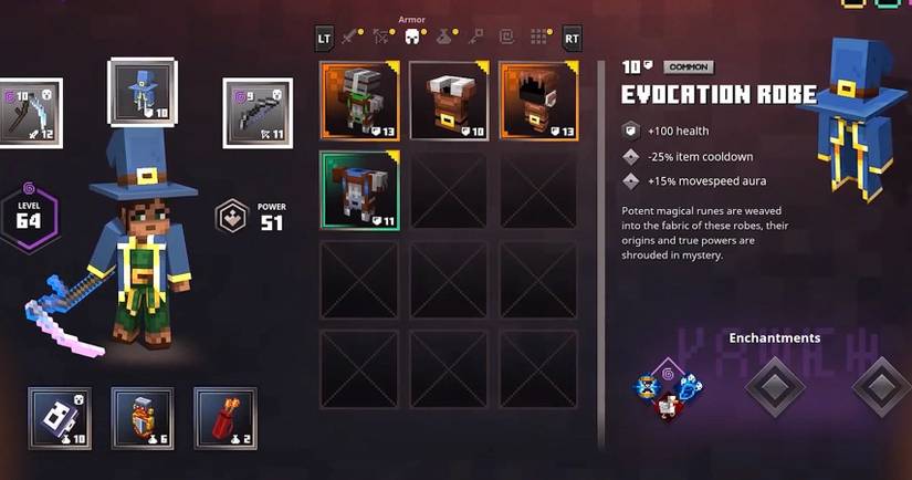 Minecraft Dungeons Robe Ranking The 15 Best Minecraft Dungeons Armor Sets
