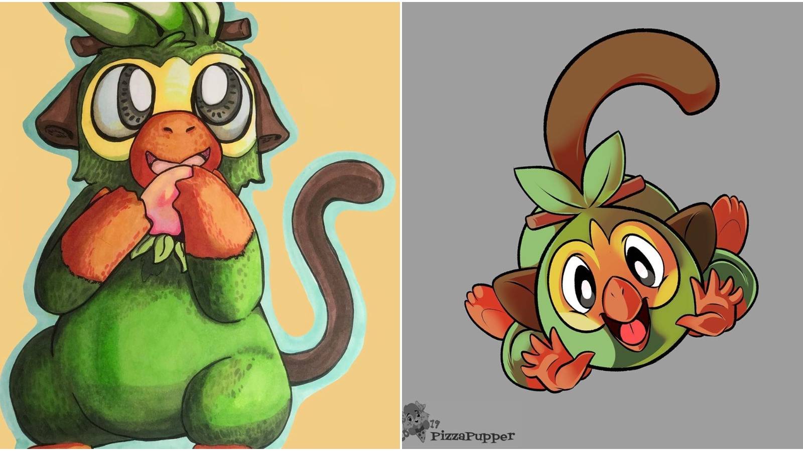 Pokémon: 10 Grookey Fanart That Proves He's Adorable