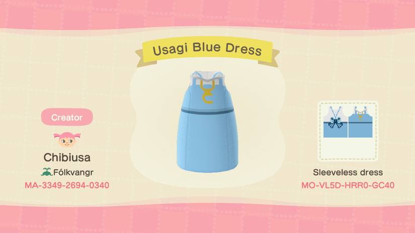animal crossing blue dress Animal Crossing: New Horizons dresses Clothing