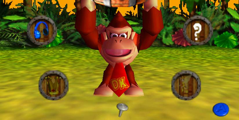 Menu in Donkey Kong 64.