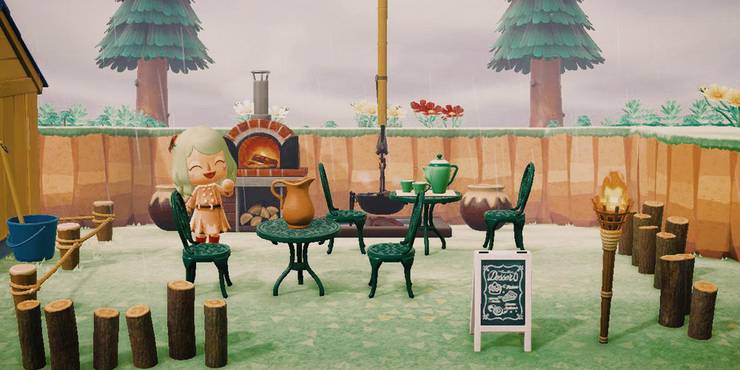 Iron Garden Chair And Table Animal Crossing - Garden Design Ideas
