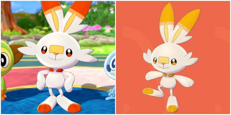 Shiny Scorbunny Line Shiny Scorbunny Line