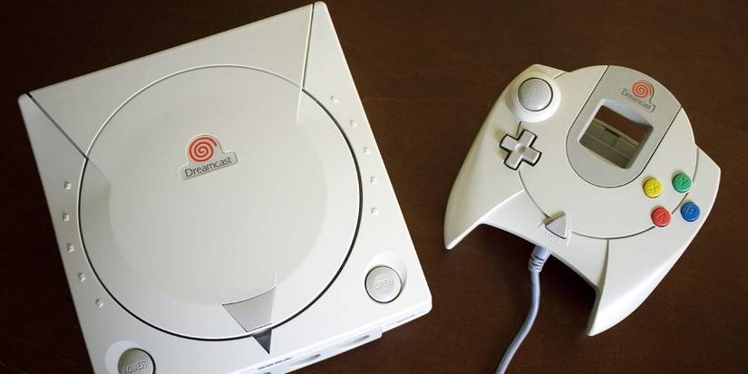 sega dreamcast with controller
