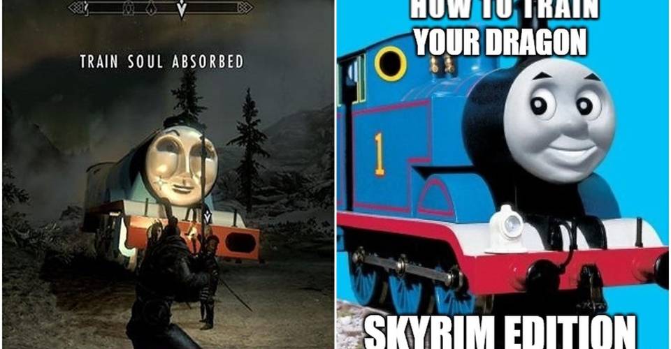 Skyrim 10 Hilarious Thomas The Train Memes That Are Too Funny