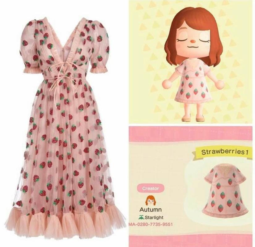 Animal Crossing: New Horizons - How To Get The Viral Strawberry Dress From TikTok Animal Crossing: New Horizons - How To Get The Viral Strawberry Dress From TikTok