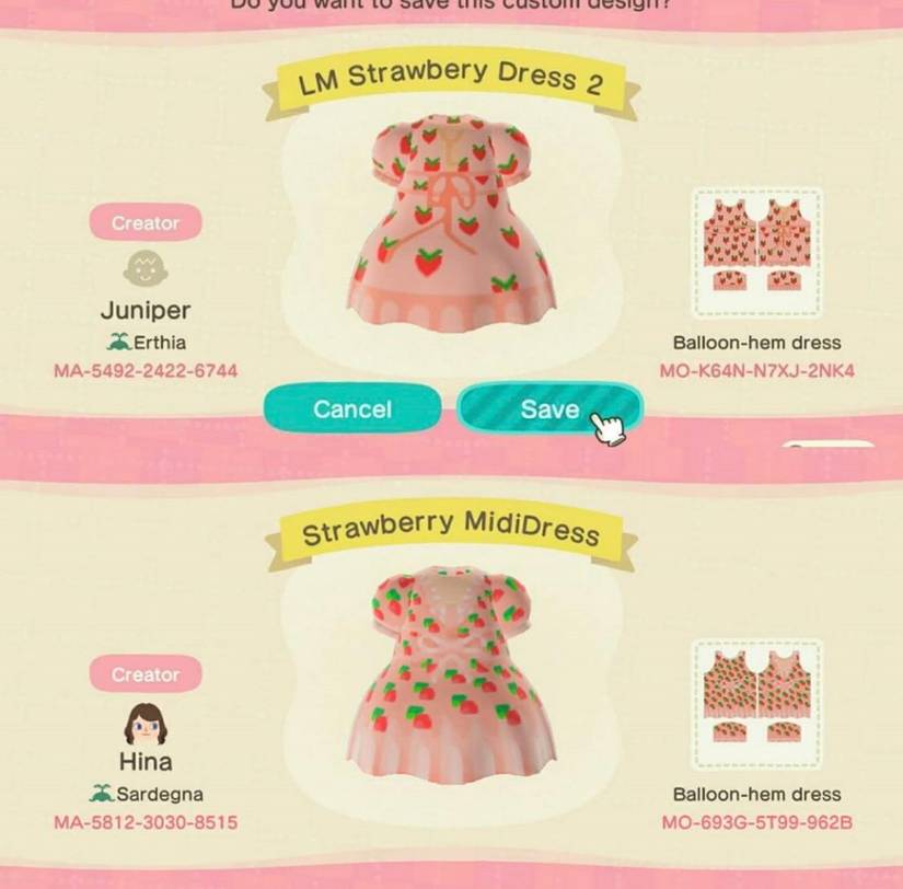 acnh summer dress design Hawaiian summer dress grids inspired by Pinterest