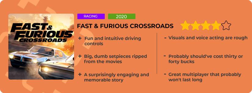 Fast & Furious Crossroads Review