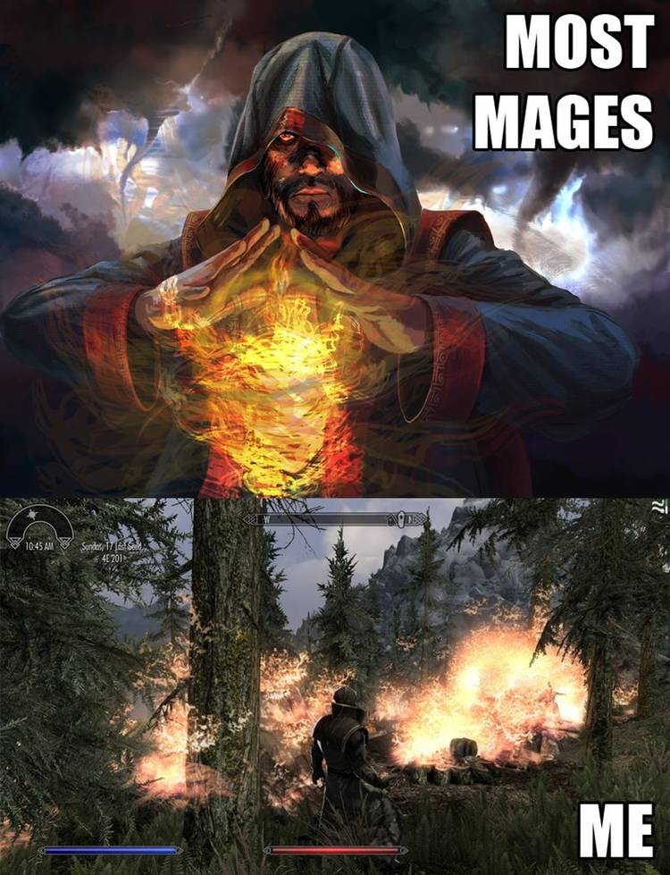 Skyrim: 10 Hilarious Memes About Being A Mage Only True Fans Understand