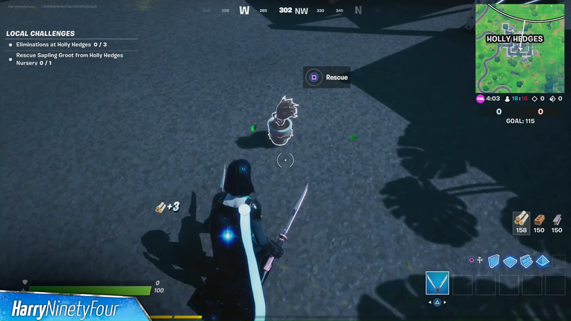Fortnite: How To Rescue Sapling Groot