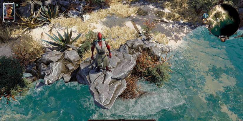 Red Prince standing on a rock in Divinity: Original Sin 2.