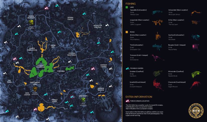 Fortuna Fishing Map