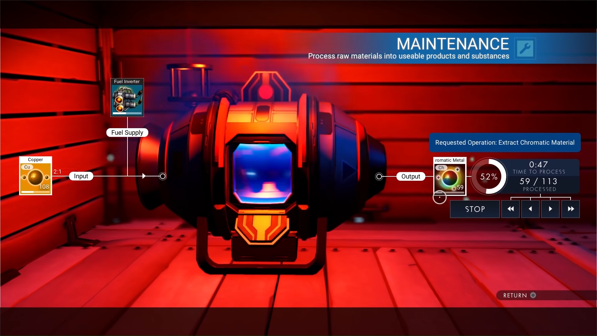 No Man's Sky Chromatic Metal Farming And Recipe Game