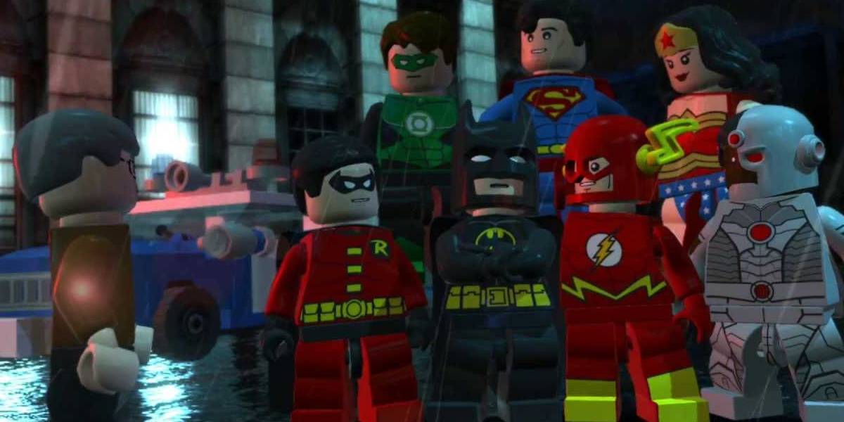 LEGO Batman 2: DC Super Heroes Tim Drake Robin Batman Flash Teräsmies Vihreä Lyhty Hal Jordan Kyborgi Ihmenainen