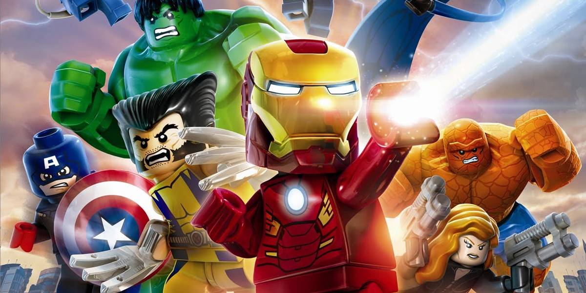Lego Marvel Super Heroes Cover Art Mr Fantastic Kapitan Ameryka Wolverine The Hulk Iron Man The Thing Czarna Wdowa