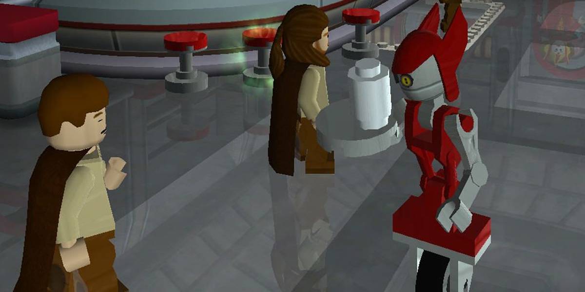 Lego Star Wars The Video Game Dexters Diner Obi-Wan Kenobi és Qui-Gon Jinn