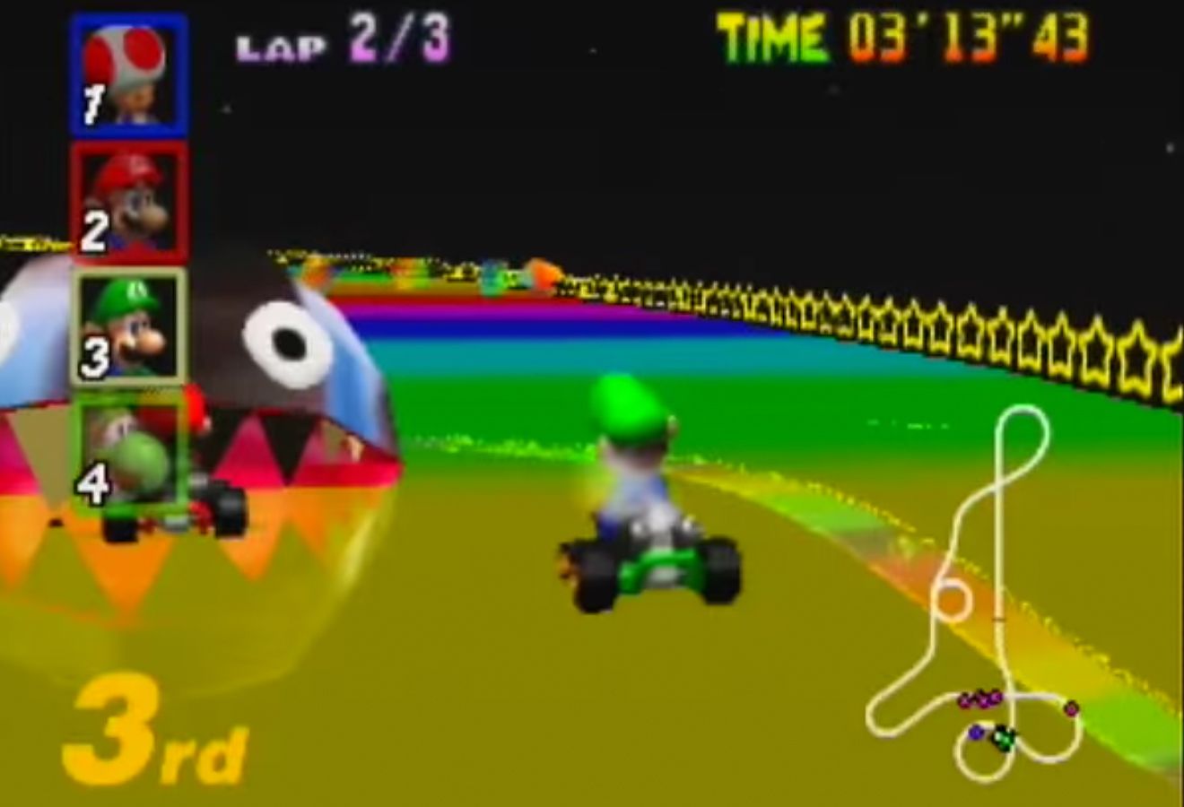 mario kart 64 music changes