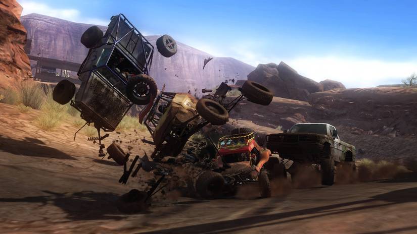Rally Cars in explosive crash