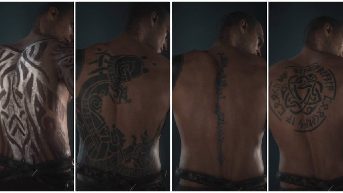 Assassin's Creed Valhalla: 10 Best Back Tattoos, Ranked