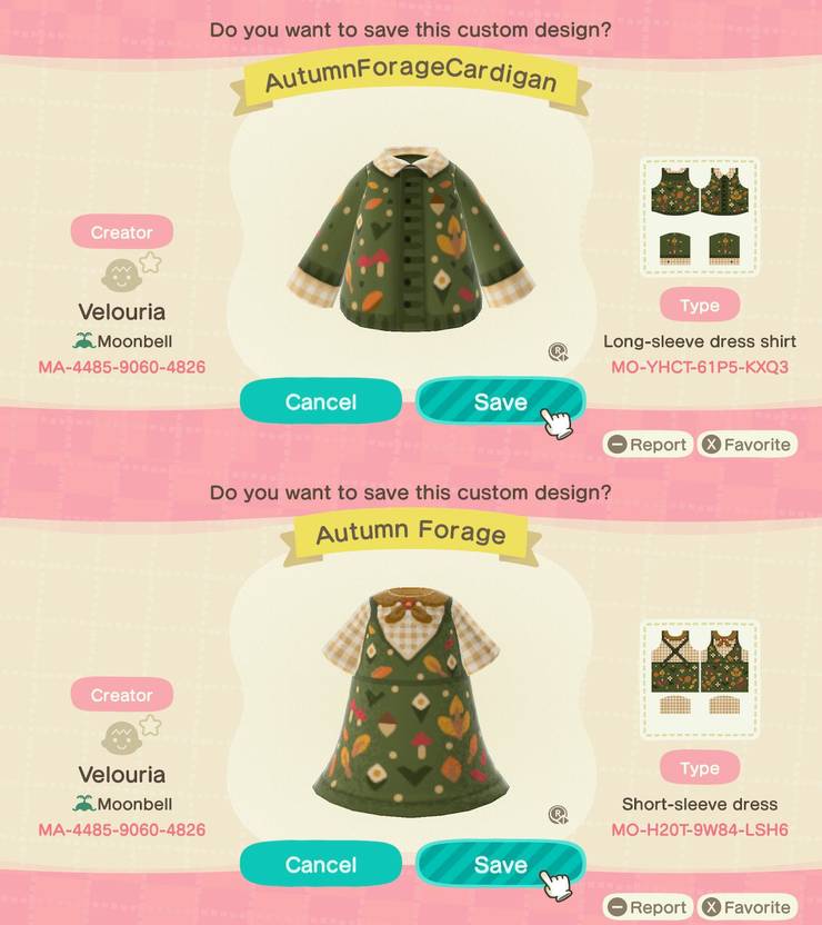 Download Animal Crossing New Horizons Autumn Themed Codes To Celebrate Turkey Day