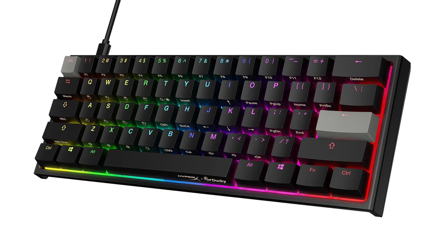 HyperX x Ducky One 2 Mini Keyboard With Black Colorway