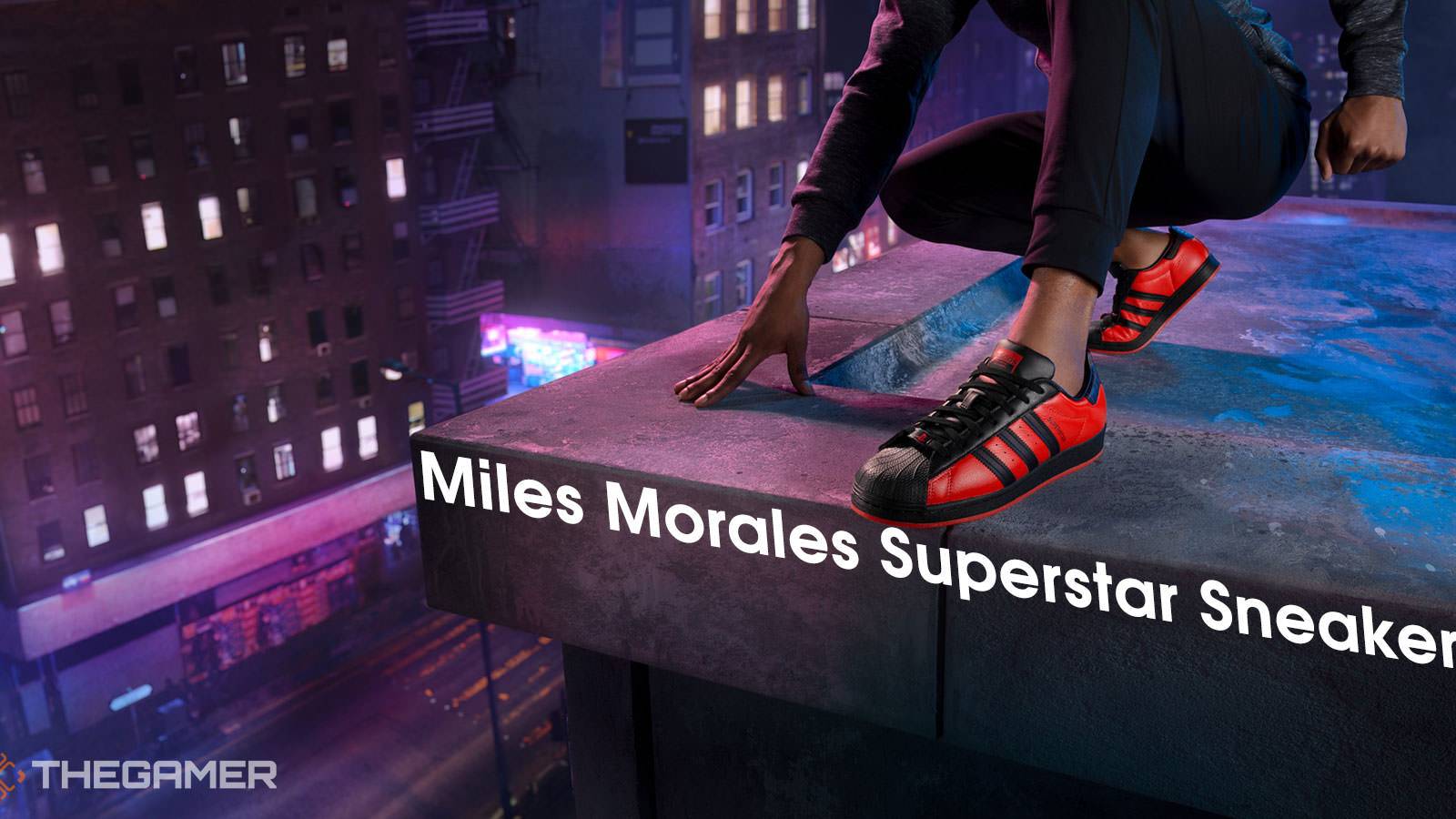 adidas gazelle silver green womens Shameik Moore Autographed Adidas Marvel's Spider-Man: Miles Morales  Superstar Shoes main image 1