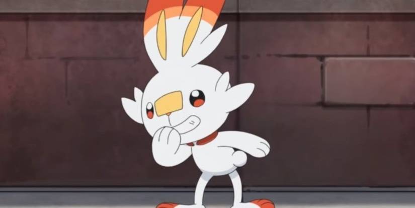 In the Pokemon anime, Scorbunny is joking and laughing.