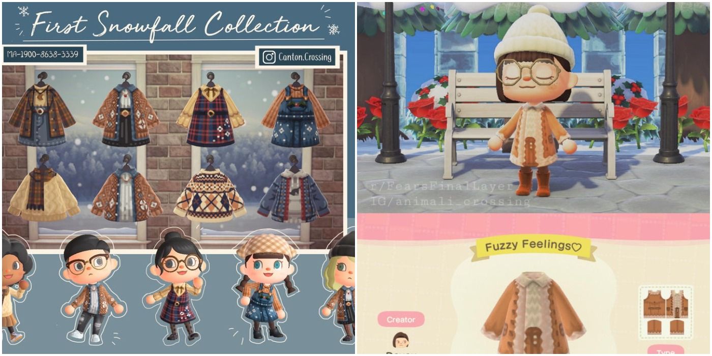 navy blue dress for baby girl Animal Crossing: 10 Designs To Keep Your Character Warm This Winter