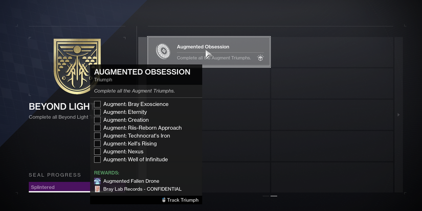 Destiny 2: Augmented Obsession Triumph Guide