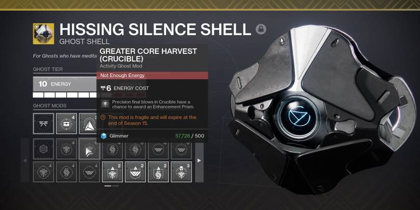 Destiny 2 Greater Core Harvest Mod