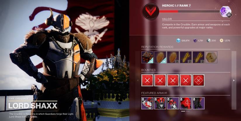 Destiny 2 Shaxx Rewards