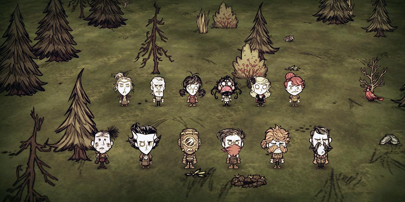 dont starve together character picking up things