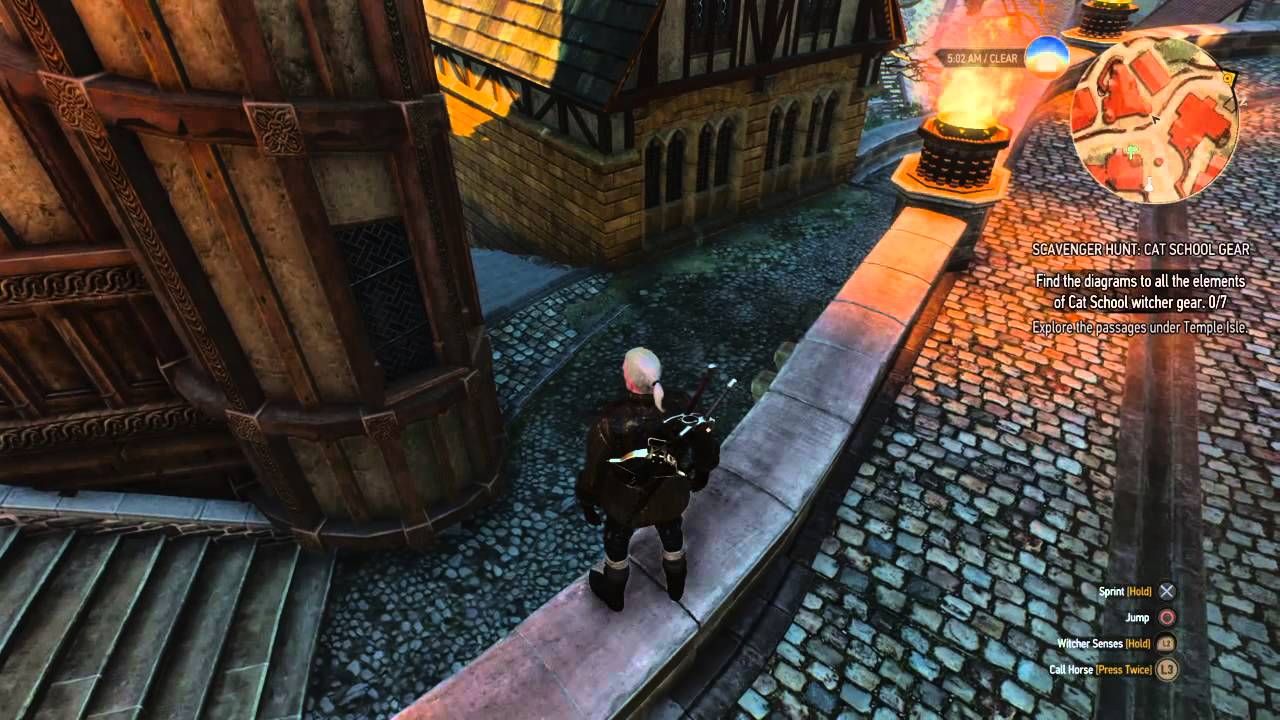 witcher 3 take a fall