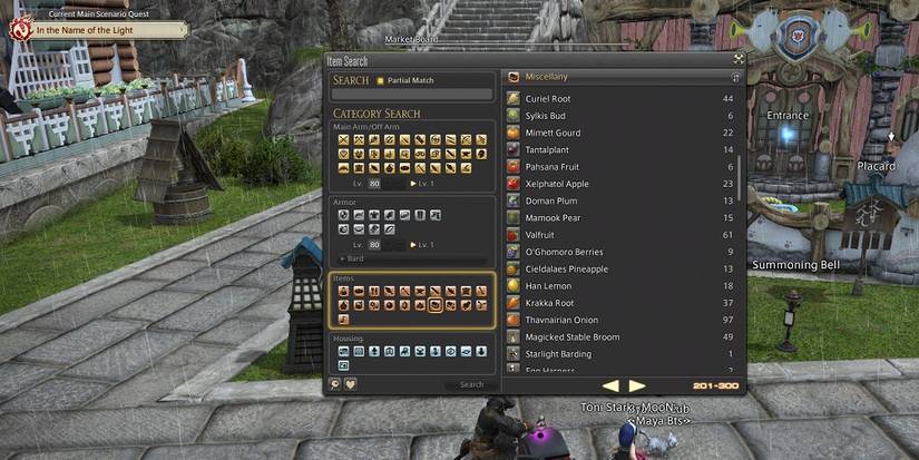 Final Fantasy 14 Market Board Chocobo Food