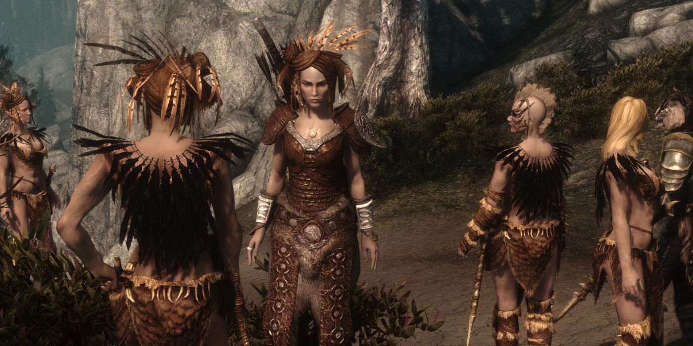Skyrim: All 10 Playable Races Ranked According to Height
