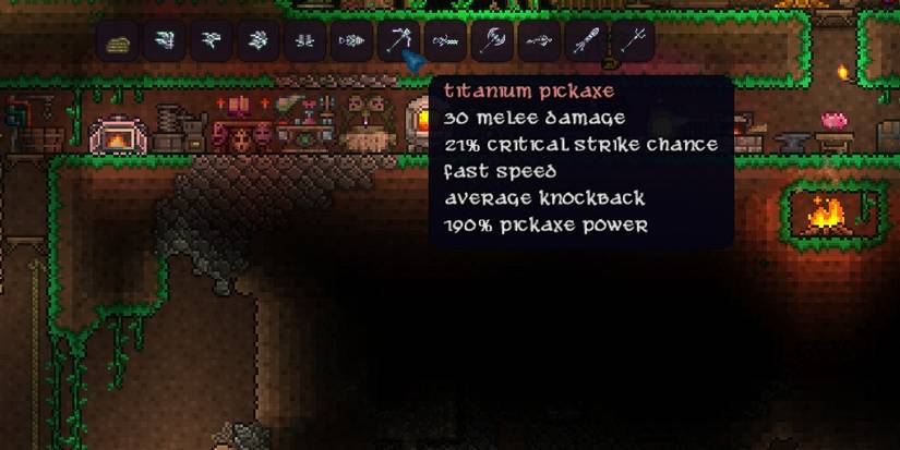 Pickaxe Guide Terraria Terraria: The Strongest Pickaxes & Swords