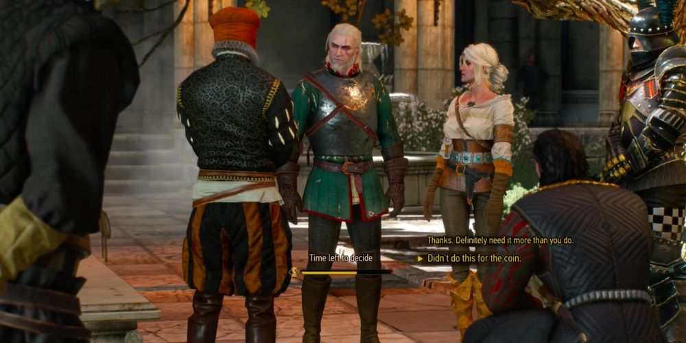 witcher 3 take the coin or turn down witcher 3 take the coin or turn down