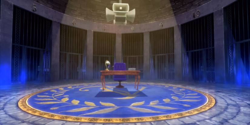 An empty Velvet Room in P5R