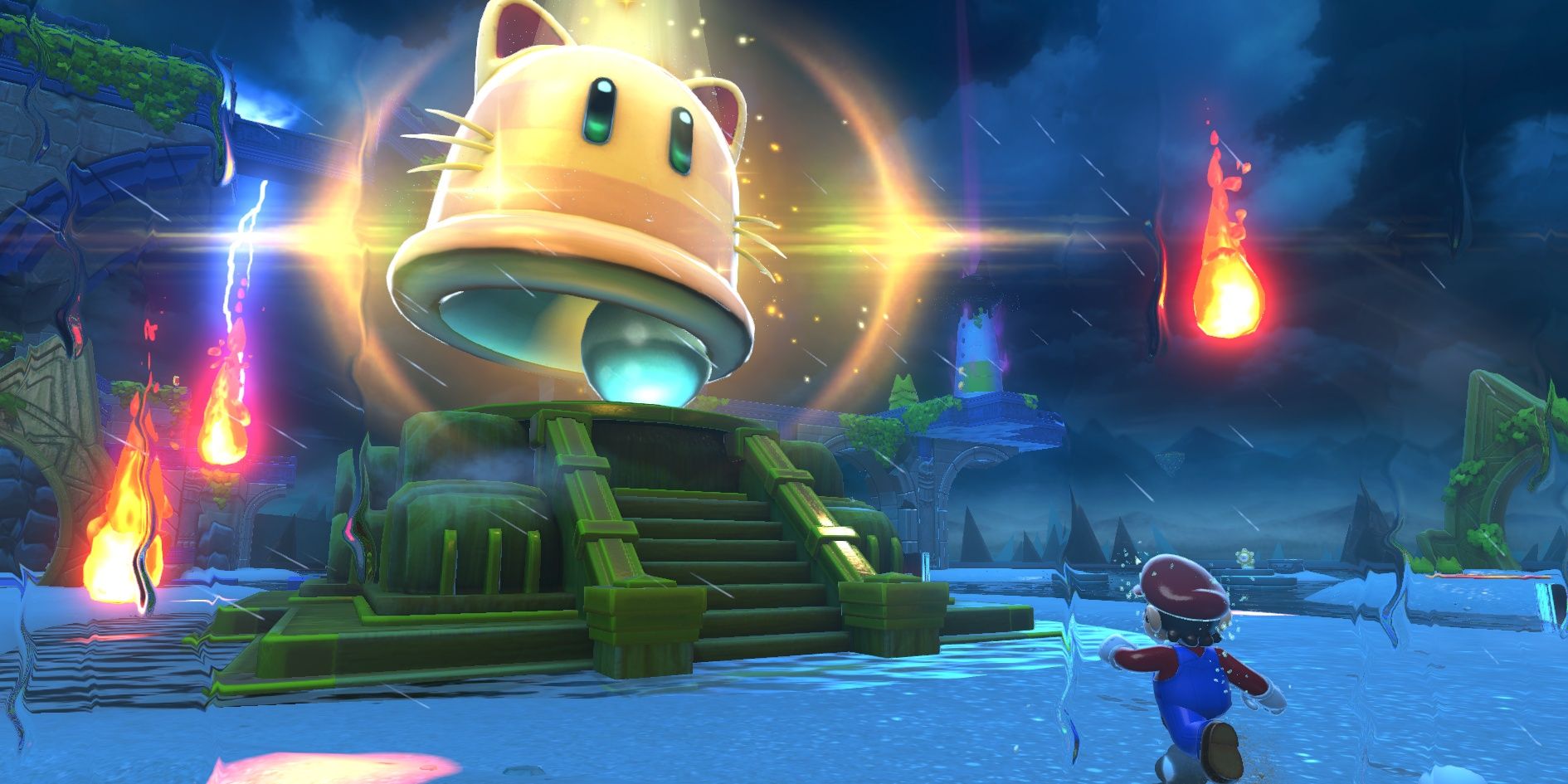 Bowser's Fury Mario and Giga Cat Bell